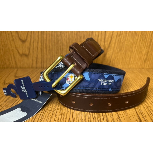 VINEYARD VINES RYDER CUP WHISTTLING STRAITS GOLF BELT Mens Size 30 - Picture 4 of 10